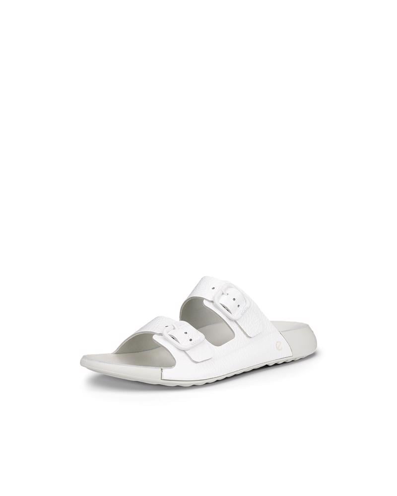 White ECCO COZMO W 2-STRAP PREMIUM