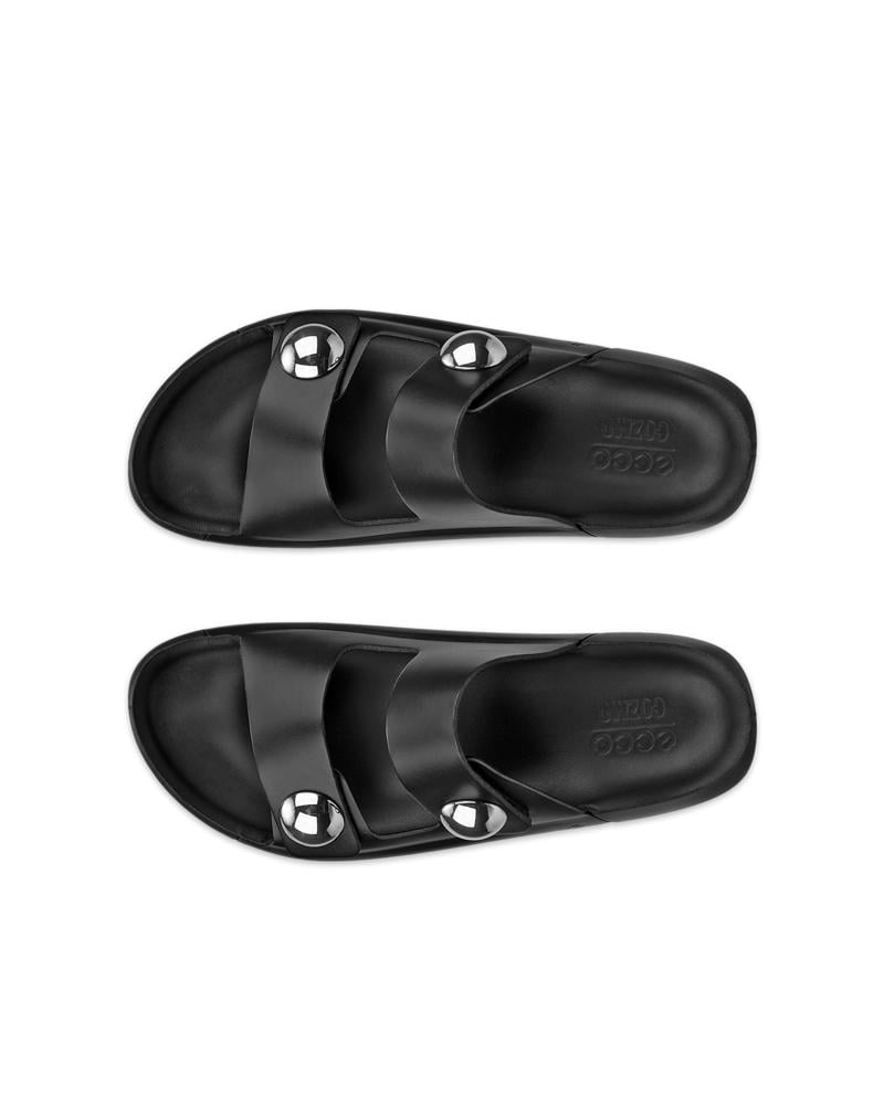 BLACK ECCO Cozmo W Sandal Deco LEA