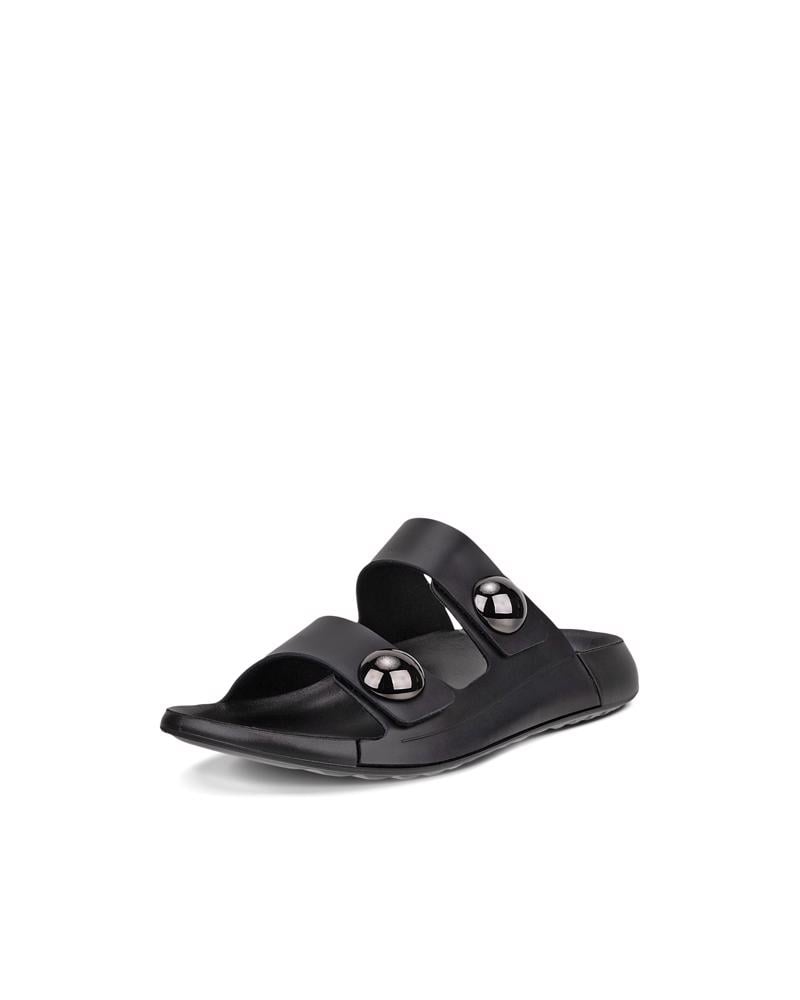 BLACK ECCO Cozmo W Sandal Deco LEA