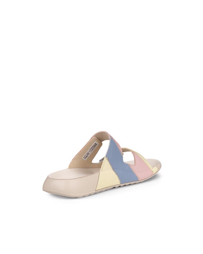 Beige ECCO Cozmo W Upcycle Slide LEA