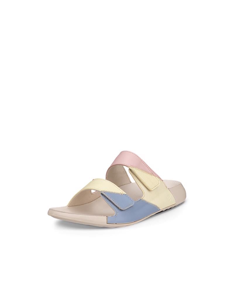 Beige ECCO Cozmo W Upcycle Slide LEA