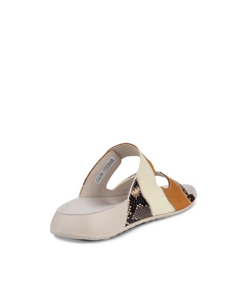 Orange ECCO Cozmo W Upcycle Slide LEA