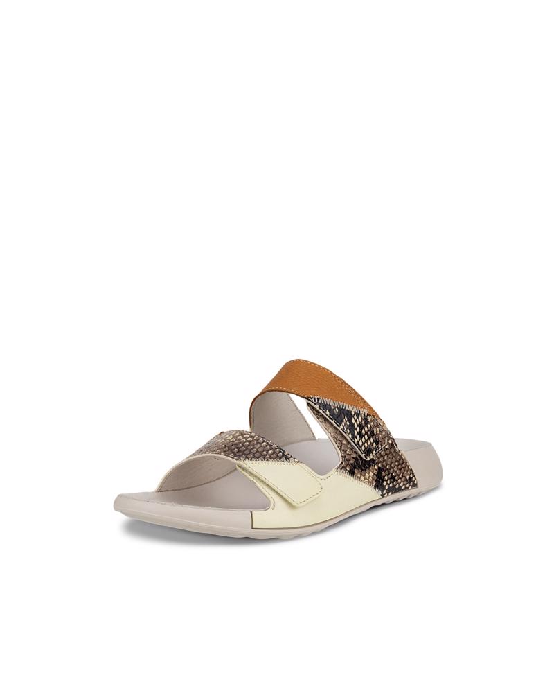 Orange ECCO Cozmo W Upcycle Slide LEA