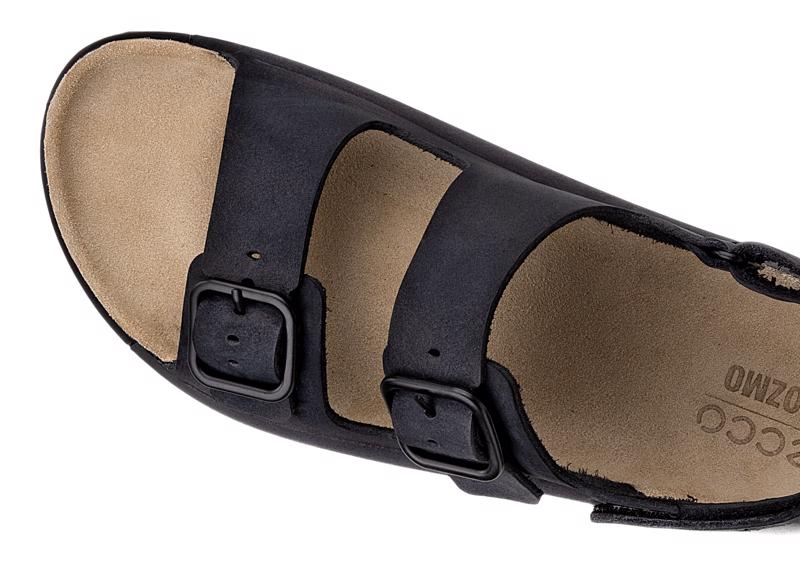BLACK ECCO COZMO W 3 STRAP