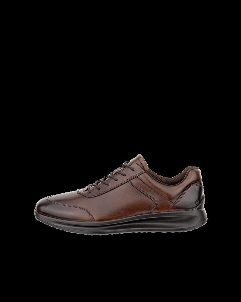 Brown ECCO AQUET M LACE SHOE