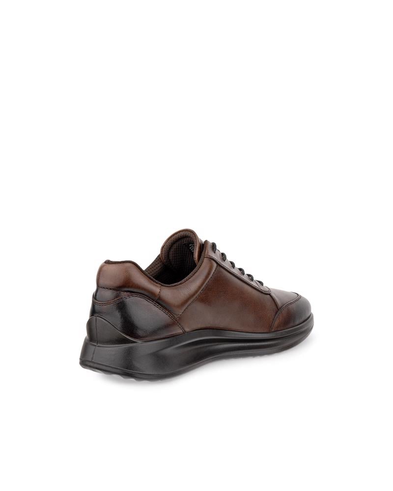Brown ECCO AQUET M LACE SHOE