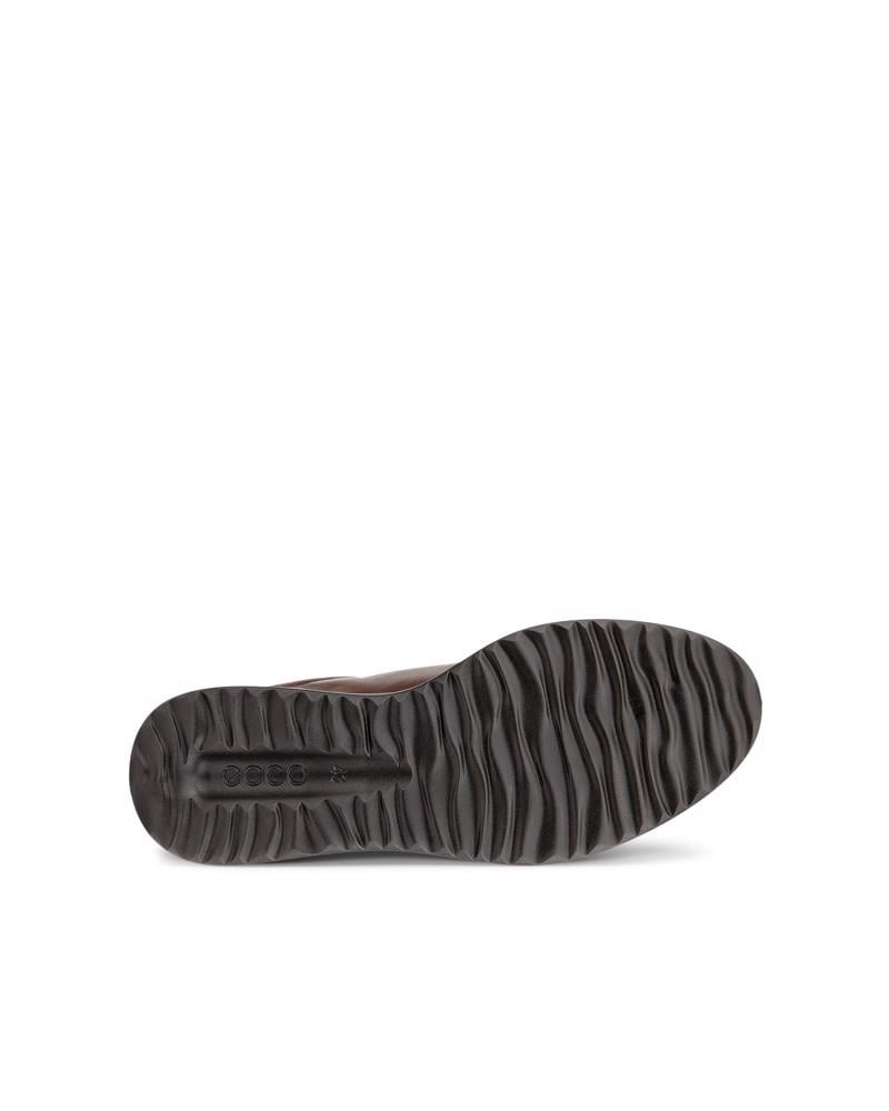 Brown ECCO AQUET M LACE SHOE