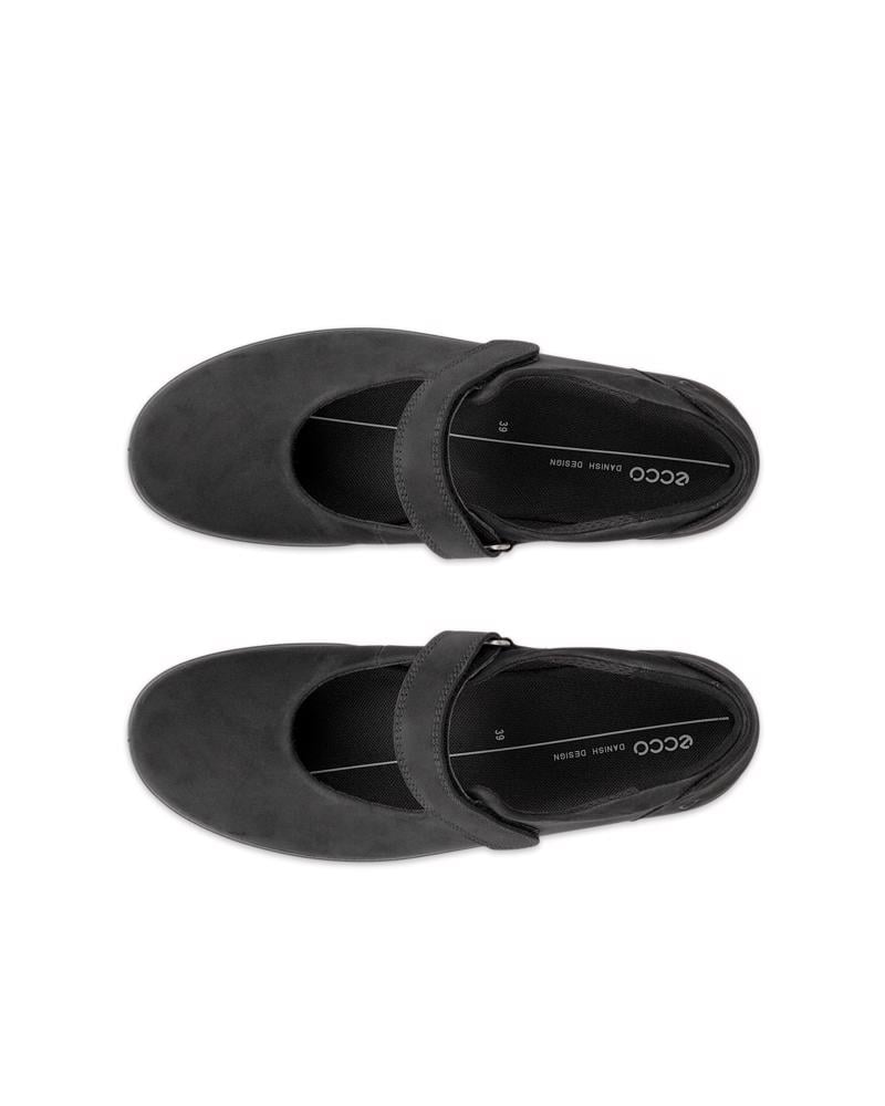 BLACK ECCO SOFT 2.0 W MARY-JANE