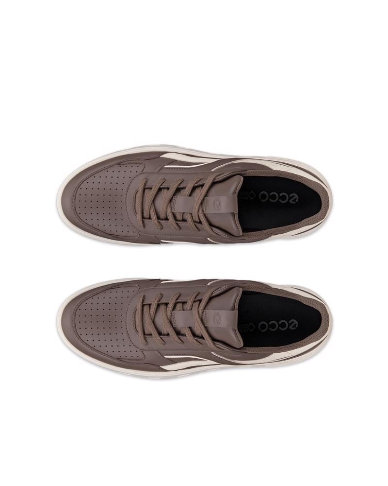 Brown ECCO STREET 720 W LEA SNEAKER