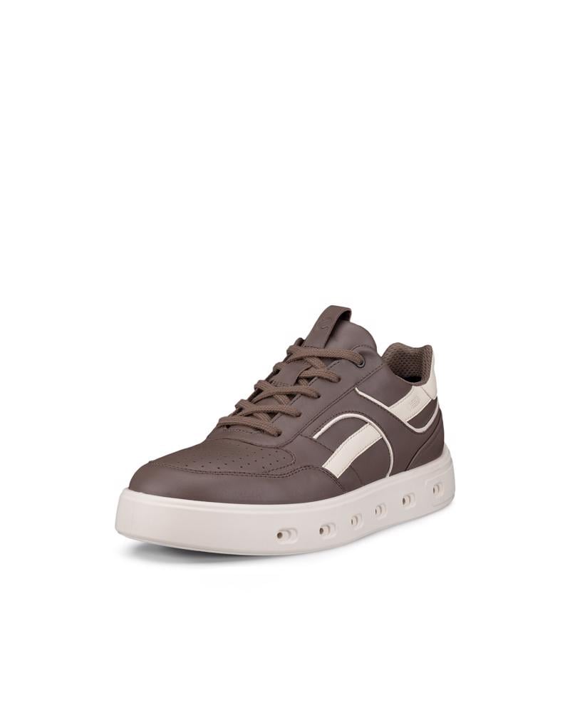 Brown ECCO STREET 720 W LEA SNEAKER