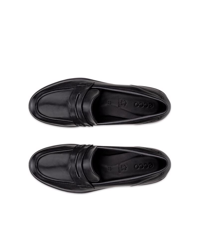 BLACK ECCO DRESS CLASSIC 15 LOAFER