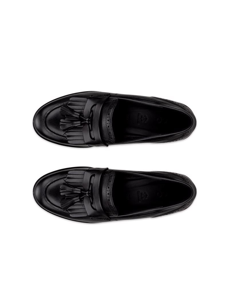 BLACK ECCO DRESS CLASSIC 15 W LOAFER