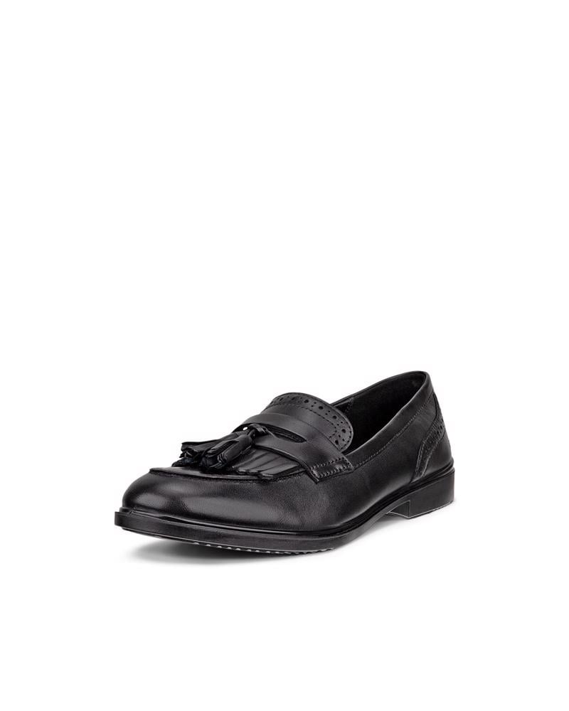 BLACK ECCO DRESS CLASSIC 15 W LOAFER