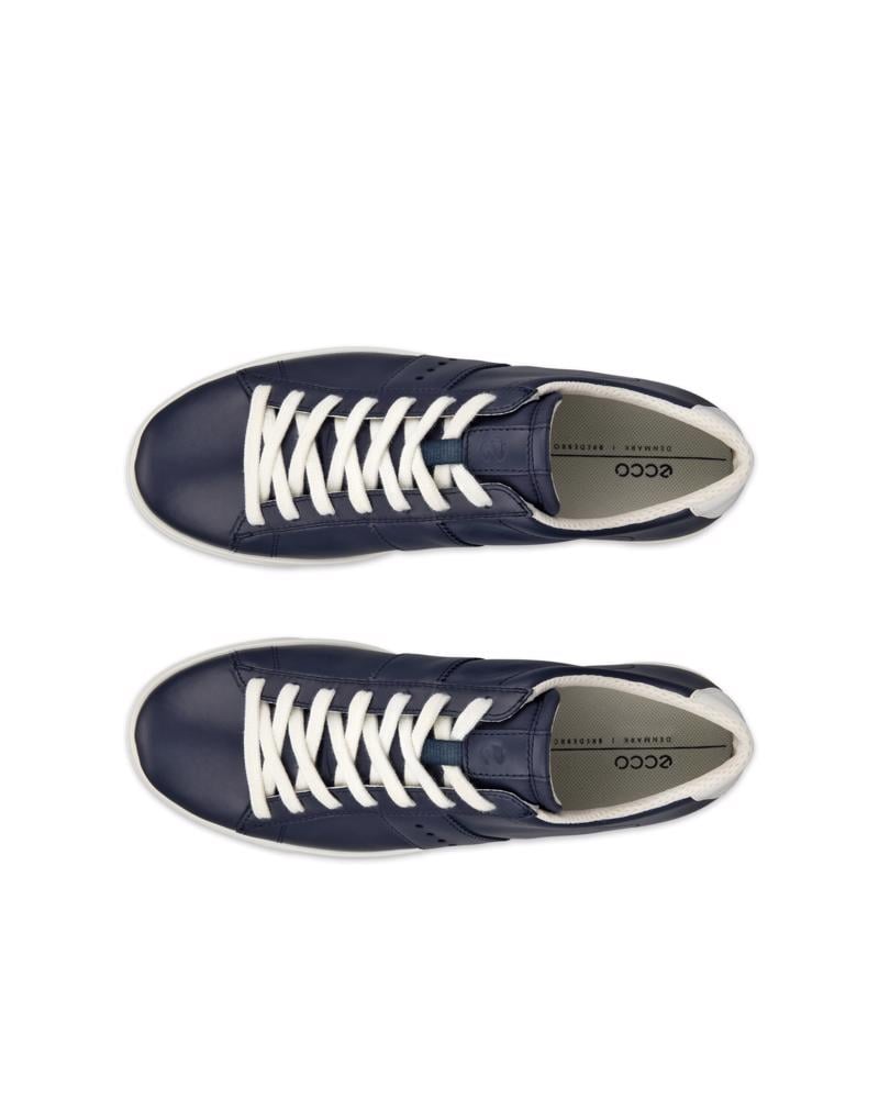 Navy ECCO STREET LITE W SNEAKER LEA