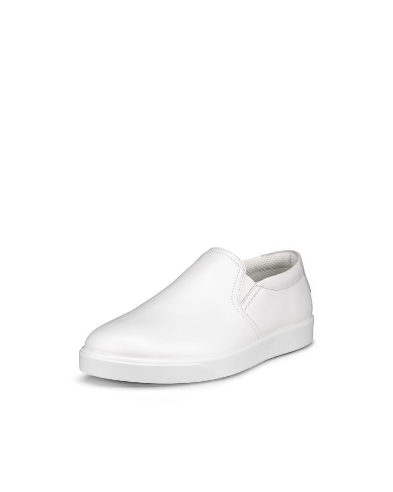 White ECCO STREET LITE W SLIP-ON