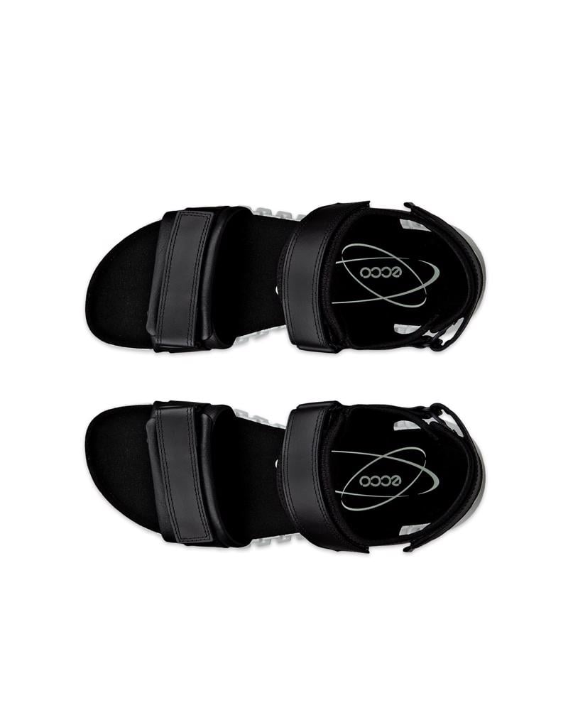 BLACK ECCO GRUUV SOL W LEA
