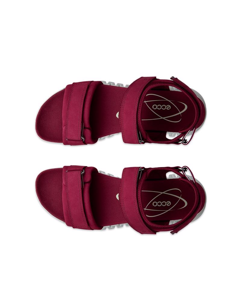 Red ECCO GRUUV SOL W SANDAL LEA