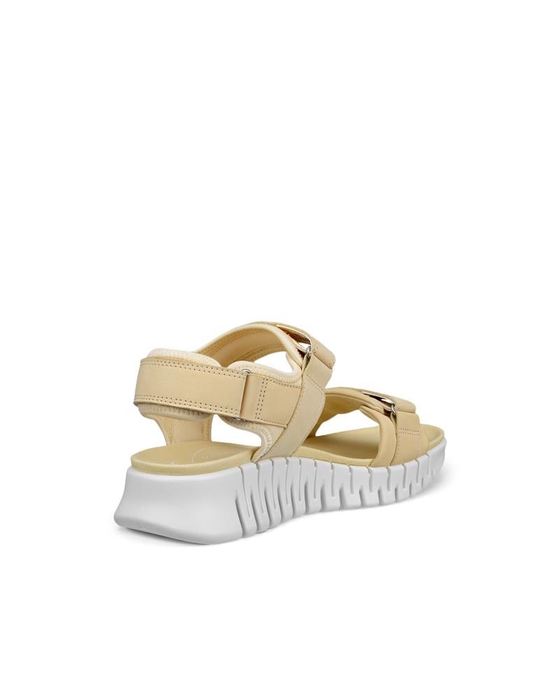Yellow ECCO GRUUV SOL W LEA