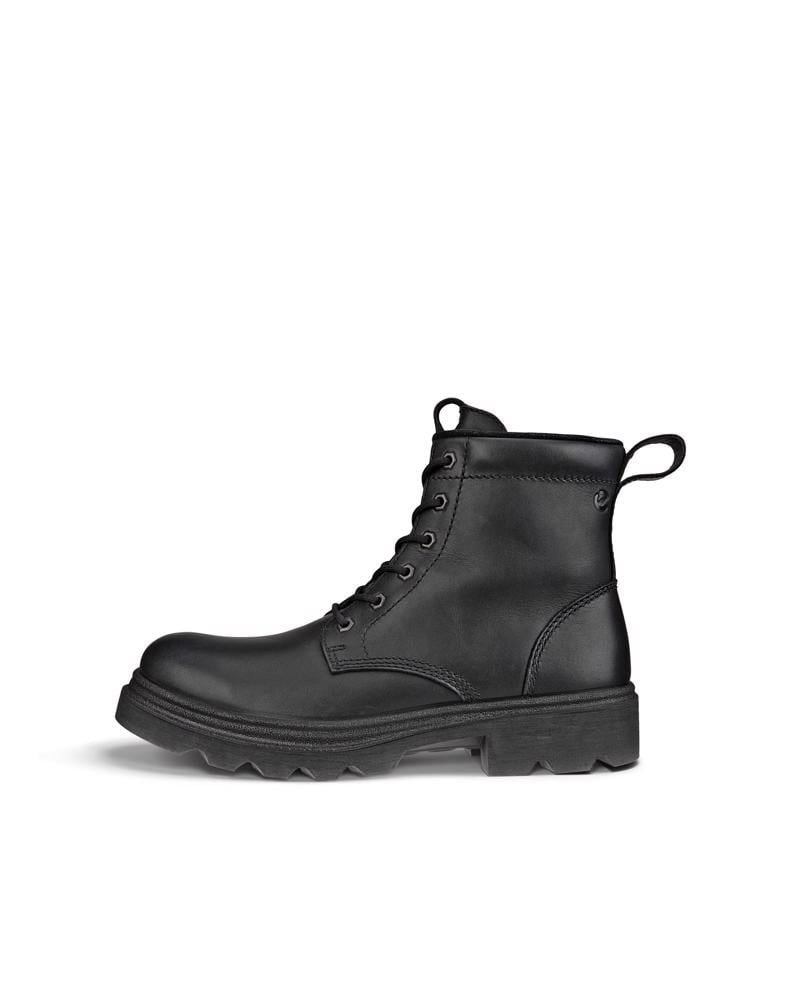BLACK ECCO GRAINER M BOOT WARM