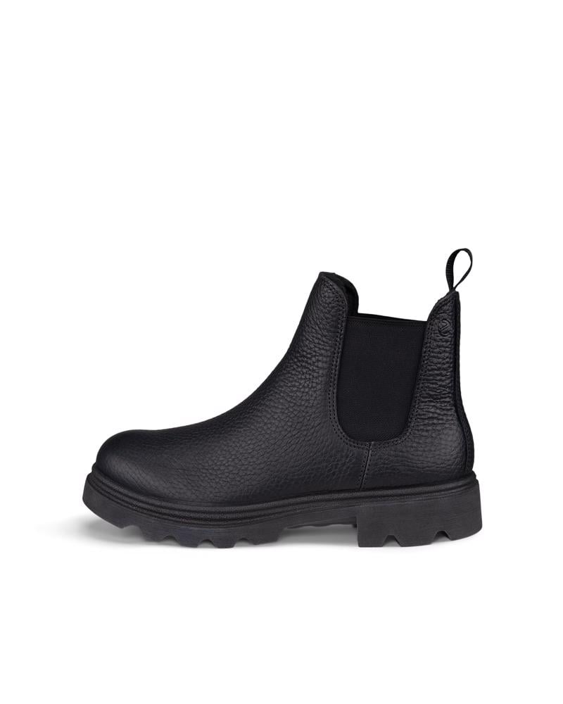 BLACK ECCO GRAINER W CHELSEA WARM