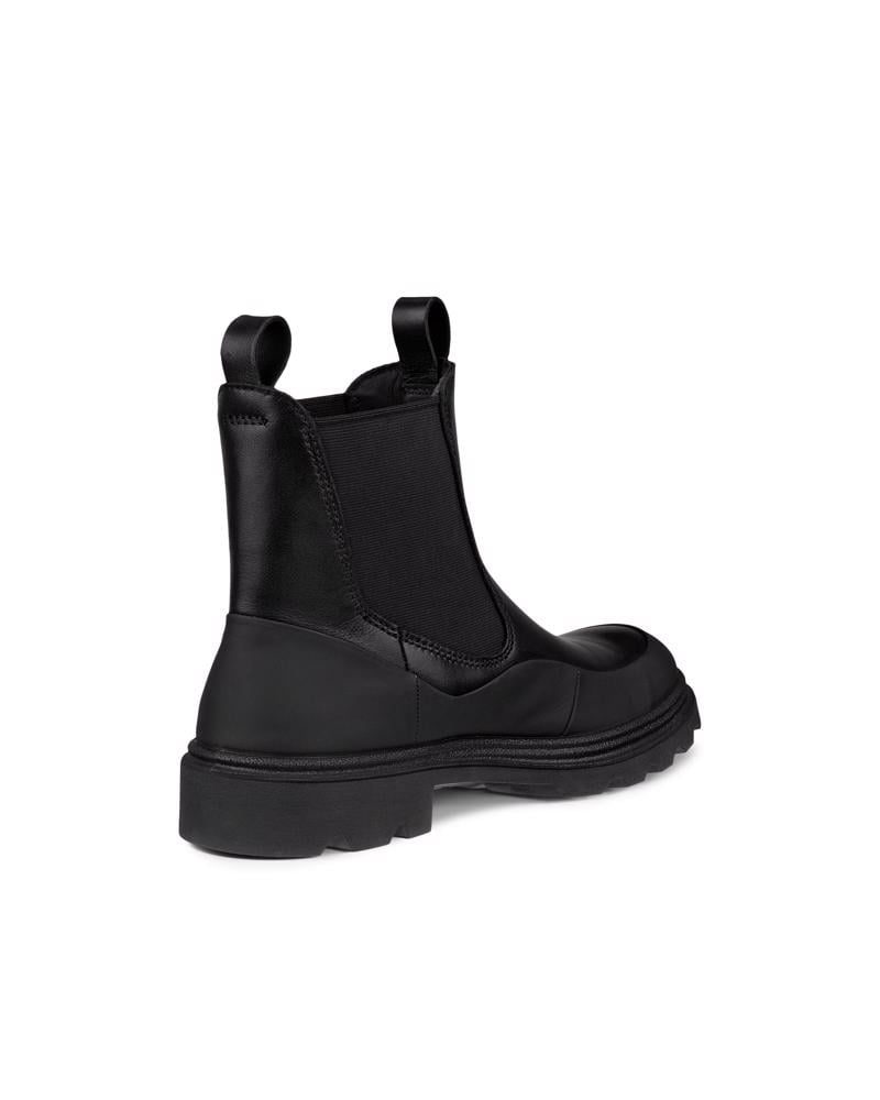 BLACK ECCO GRAINER W CHELSEA