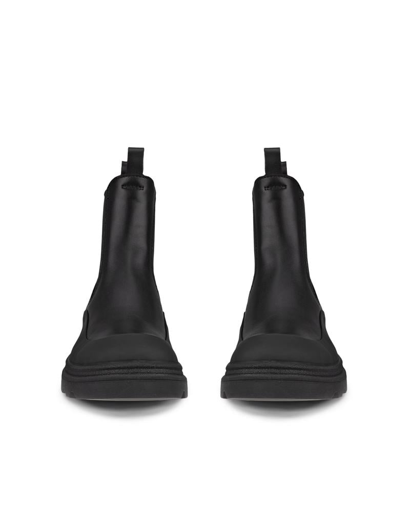 BLACK ECCO GRAINER W CHELSEA