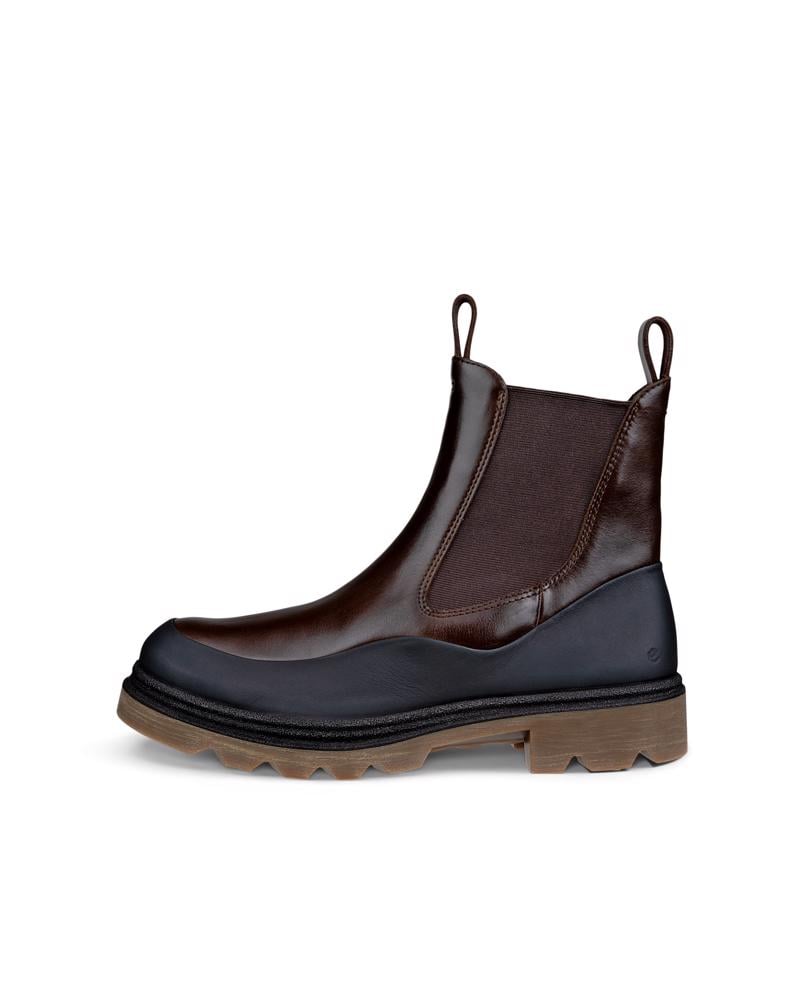 BLACK ECCO GRAINER W CHELSEA