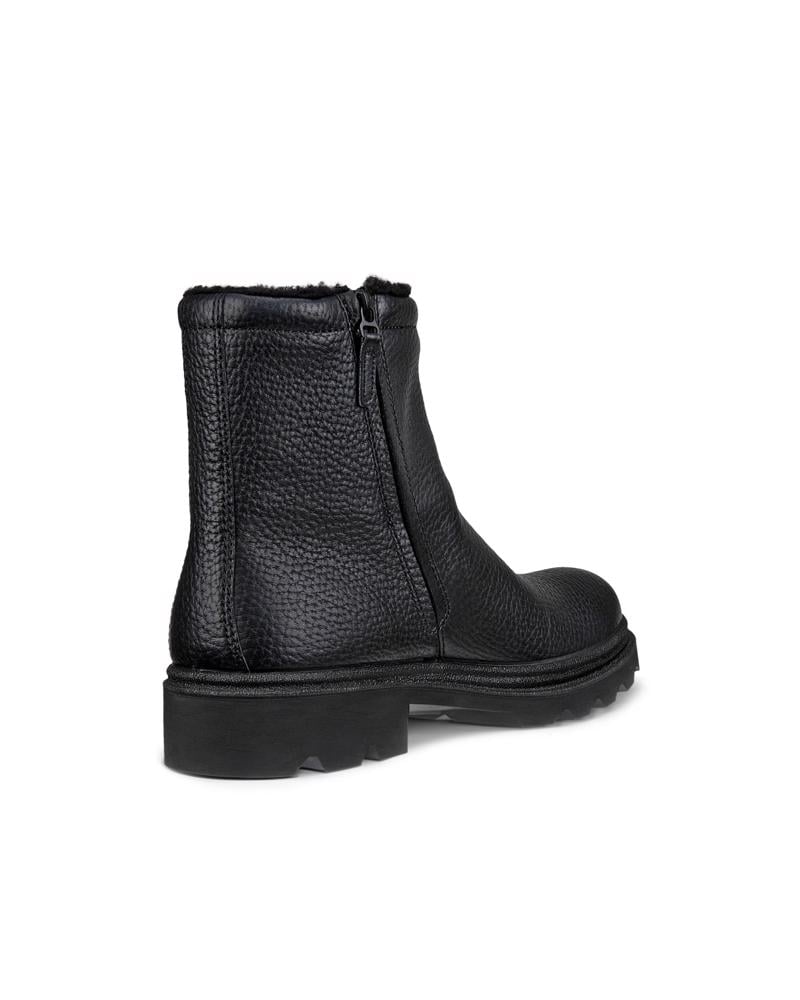 BLACK ECCO GRAINER M BOUBLE BOOT WP