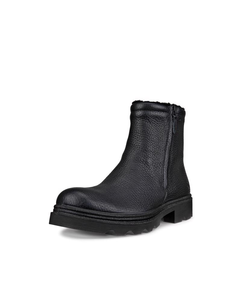 BLACK ECCO GRAINER M BOUBLE BOOT WP