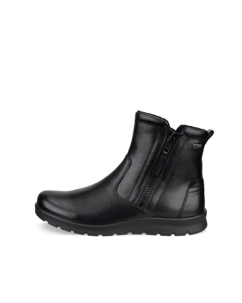 BLACK ECCO BARBETT BOOT W ZIP GTX