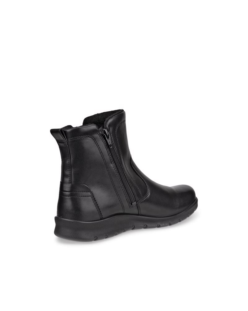 BLACK ECCO BARBETT BOOT W ZIP GTX