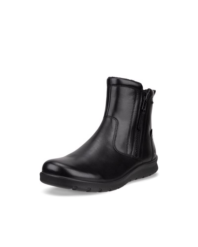 BLACK ECCO BARBETT BOOT W ZIP GTX