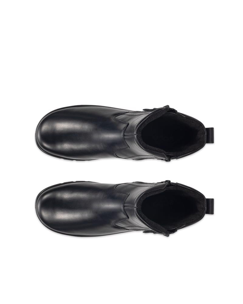BLACK ECCO BARBETT BOOT W ZIP GTX