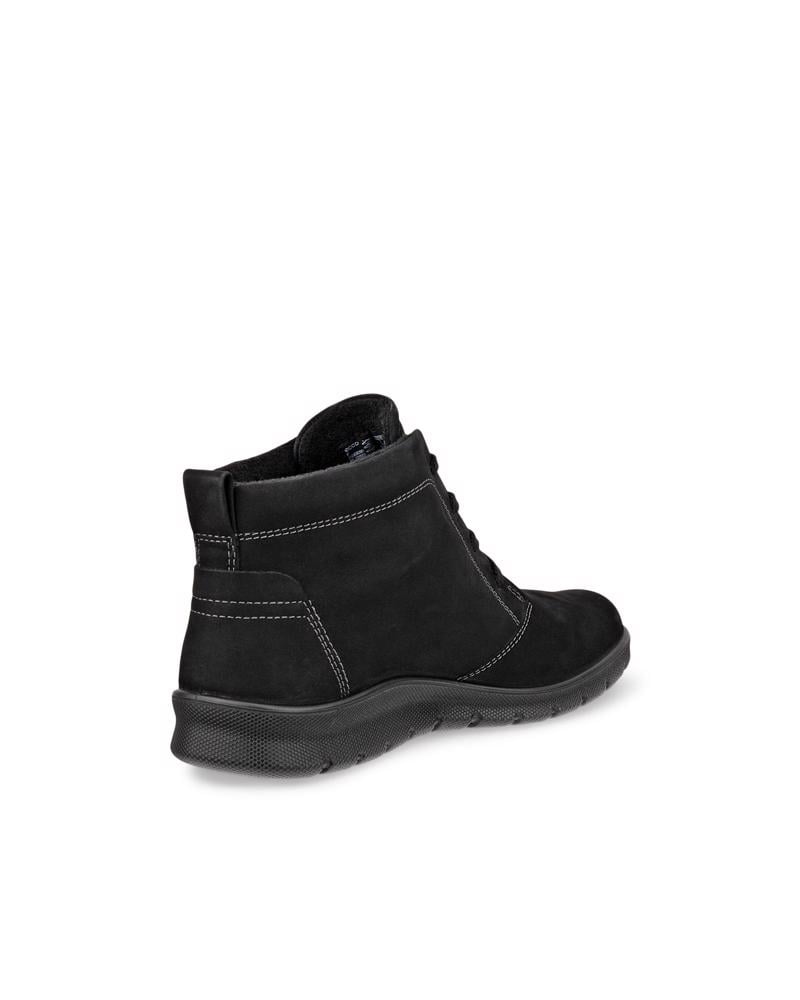 BLACK ECCO BABETT BOOT W LACE UP