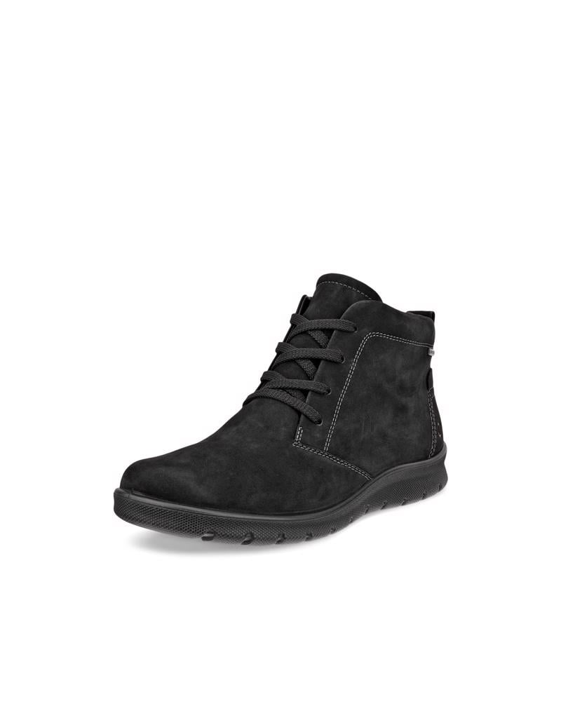 BLACK ECCO BABETT BOOT W LACE UP