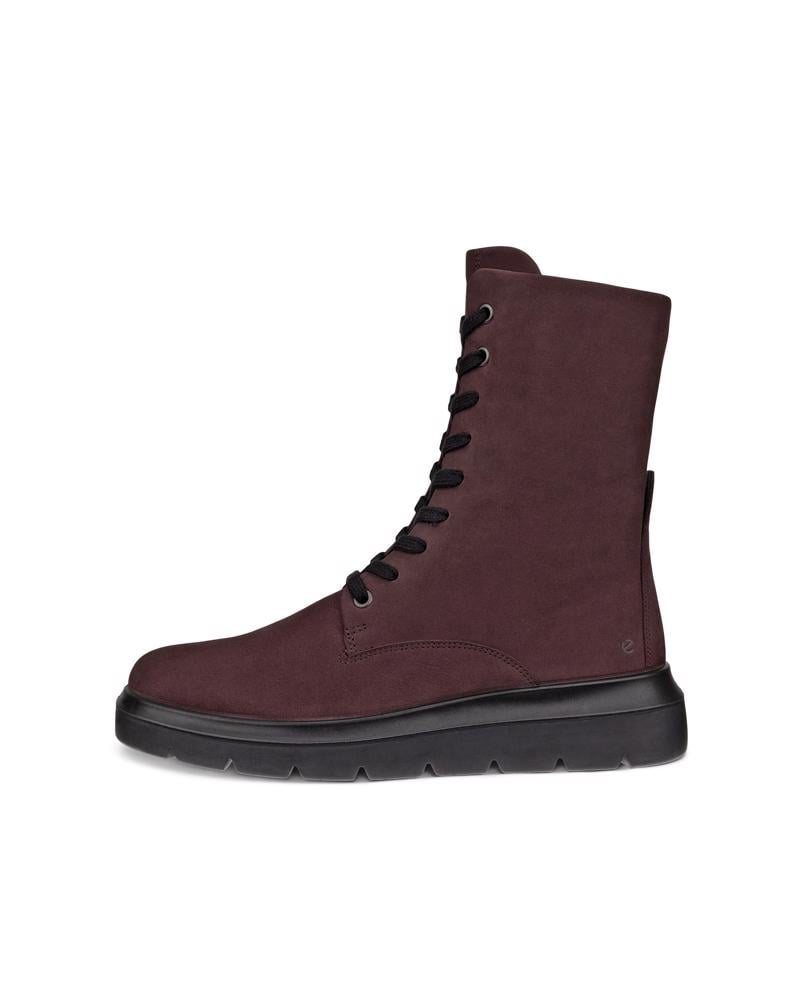 Red ECCO NOUVELLE W LACE-UP BOOT
