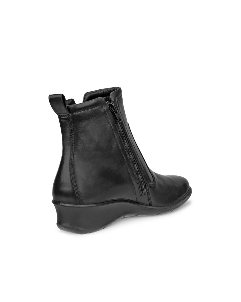 BLACK ECCO FELICIA ZIP BOOT