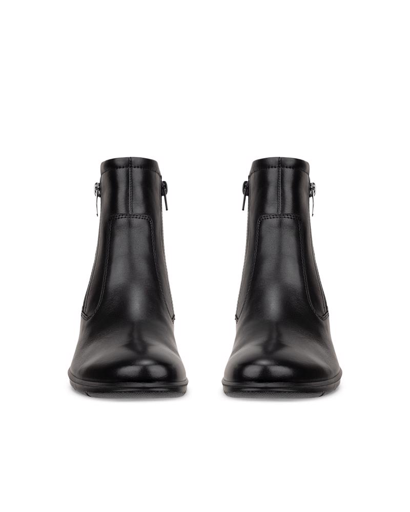 BLACK ECCO FELICIA ZIP BOOT