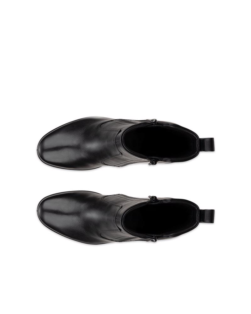 BLACK ECCO FELICIA ZIP BOOT