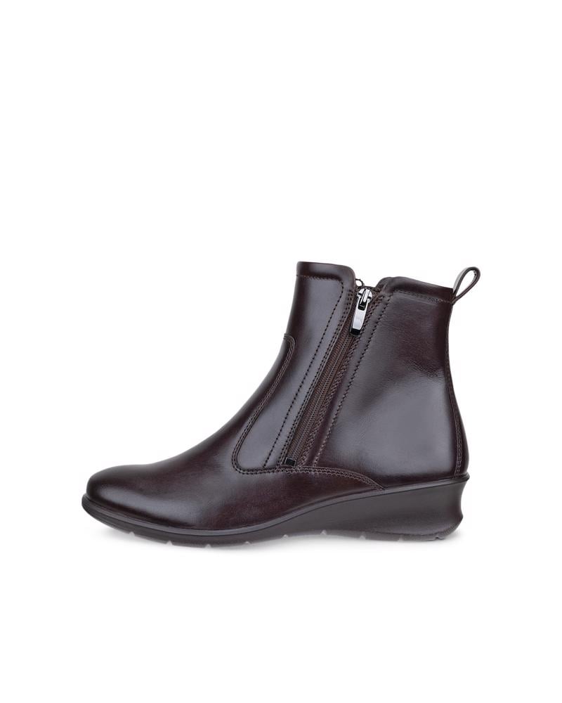 Brown ECCO FELICIA ZIP BOOT