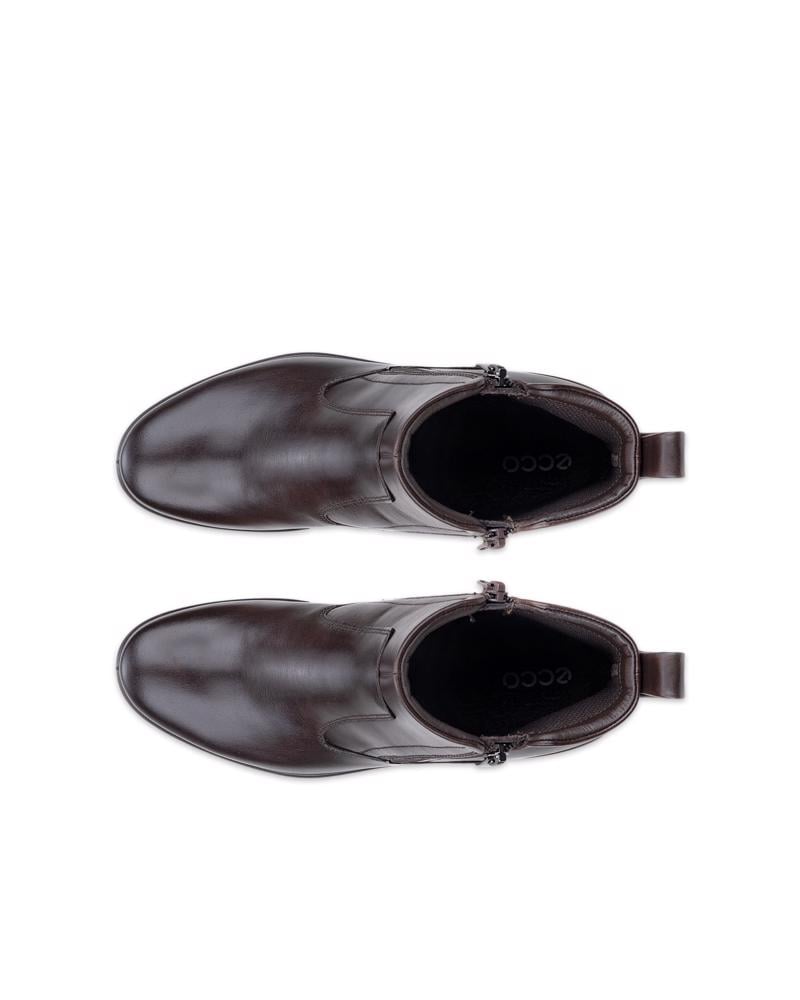 Brown ECCO FELICIA ZIP BOOT