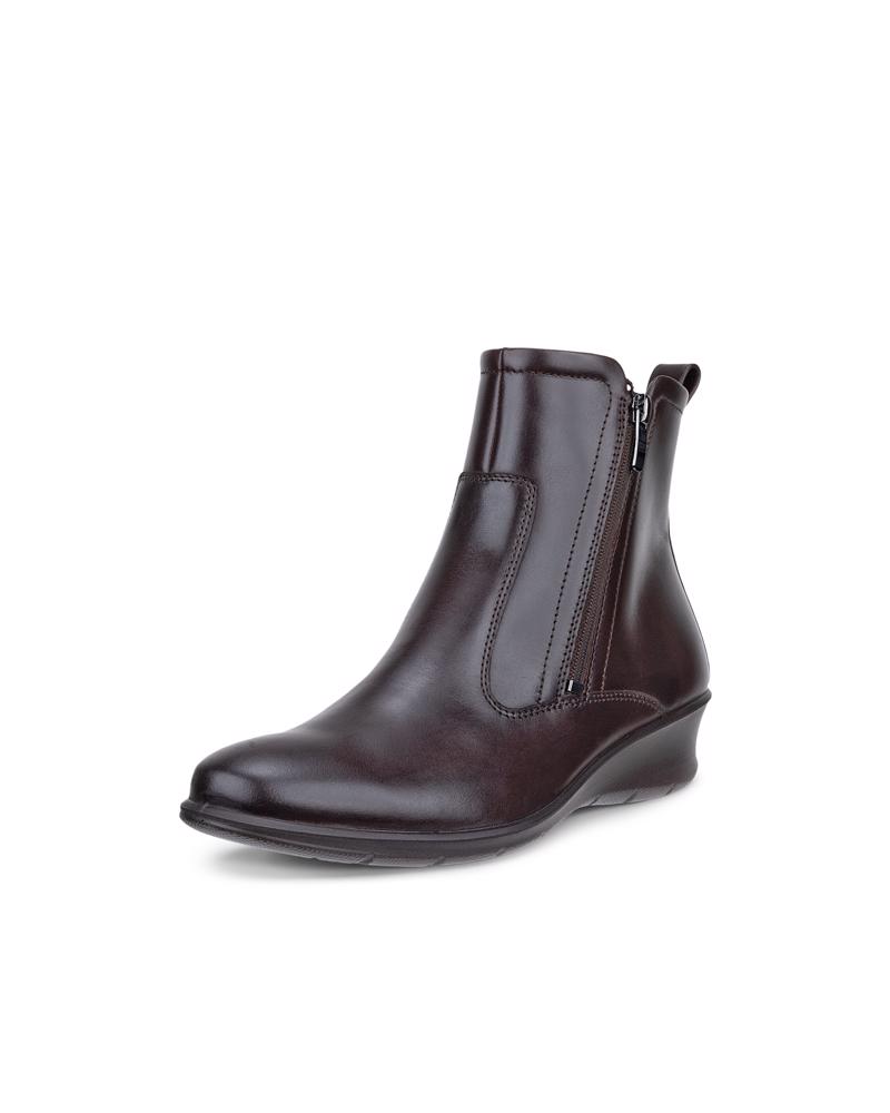 Brown ECCO FELICIA ZIP BOOT