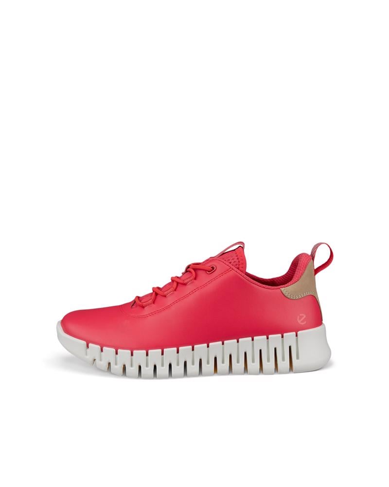 Pink ECCO GRUUV W SNEAKER LEA