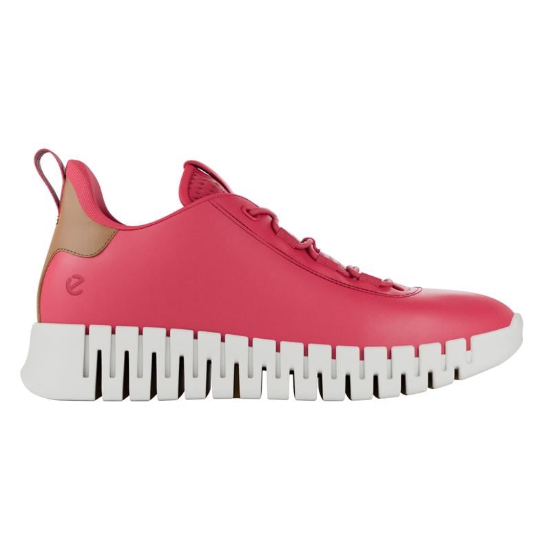Pink ECCO GRUUV W SNEAKER LEA