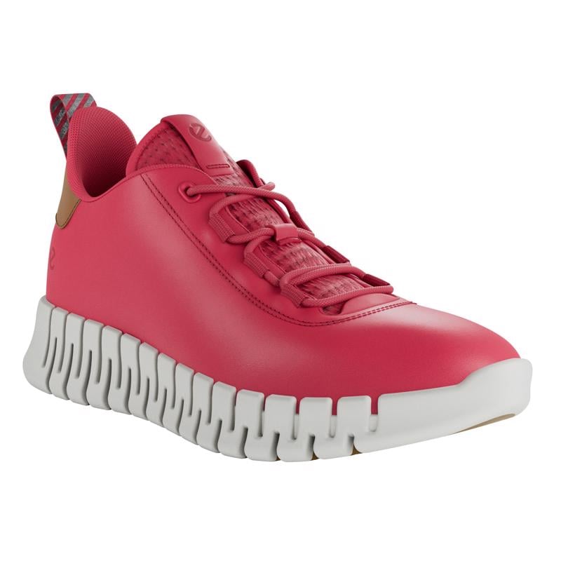Pink ECCO GRUUV W SNEAKER LEA