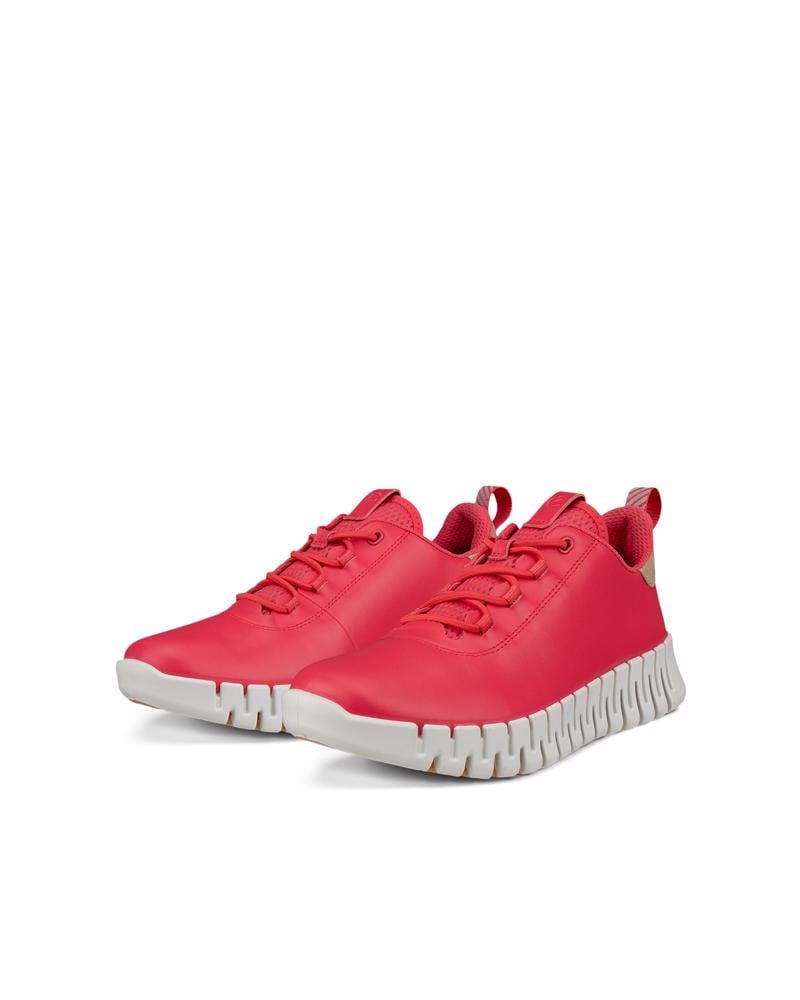 Pink ECCO GRUUV W SNEAKER LEA