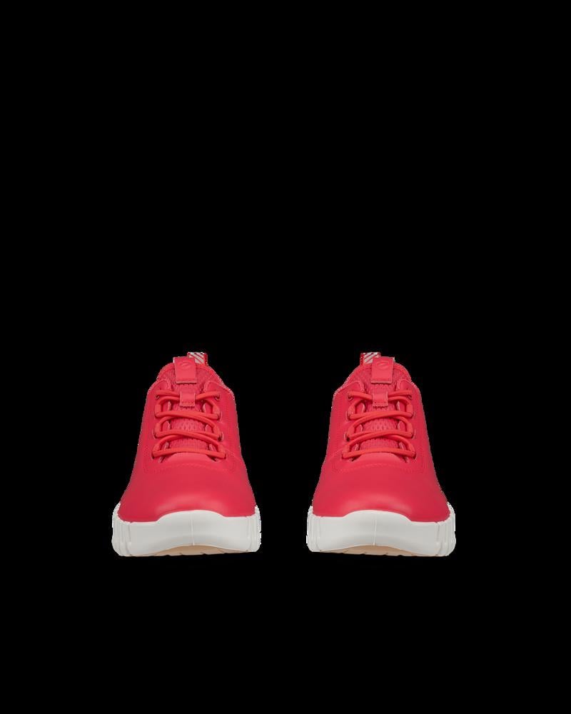 Pink ECCO GRUUV W SNEAKER LEA