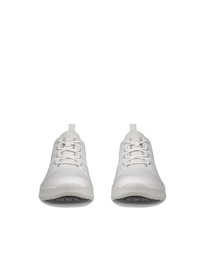 White ECCO GRUUV W SNEAKER LEA