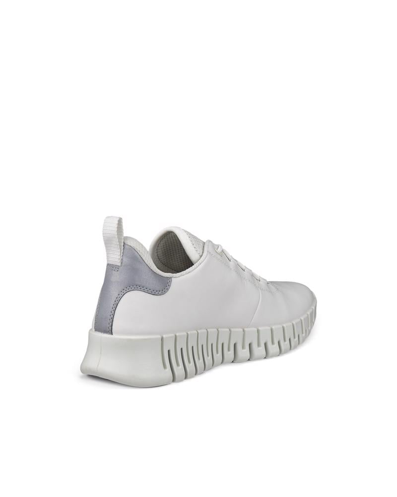White ECCO GRUUV W SNEAKER LEA