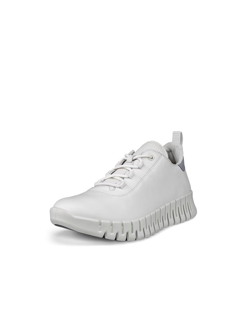 White ECCO GRUUV W SNEAKER LEA